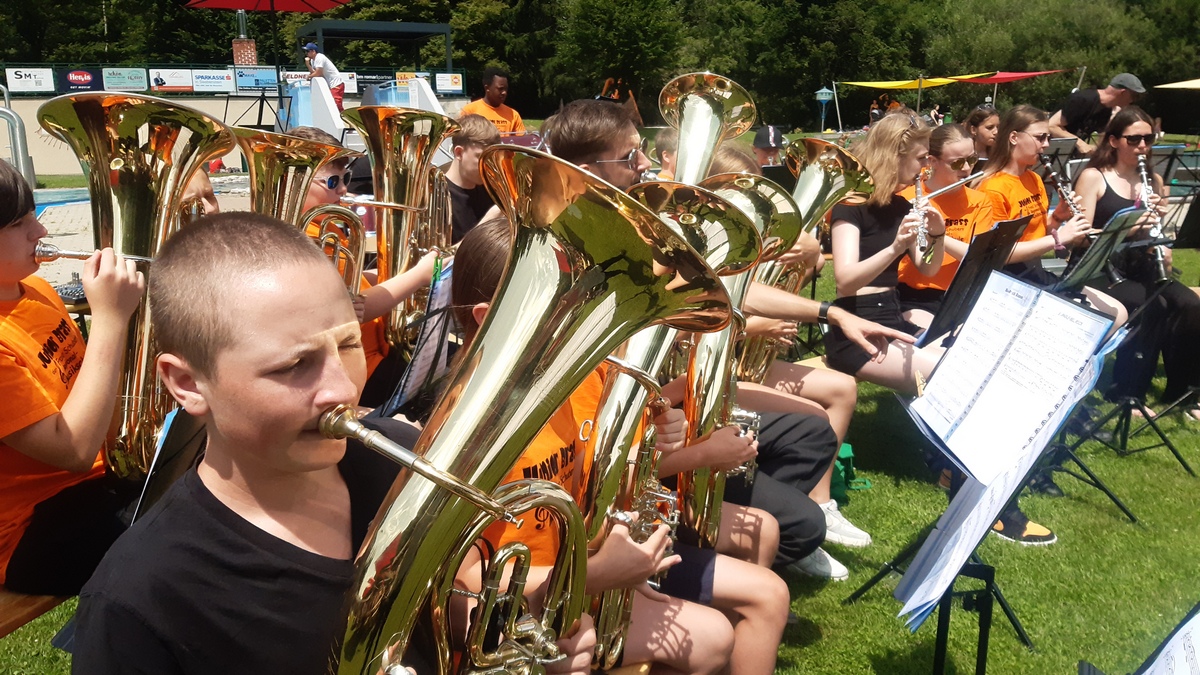 Junior-Brass beim Badfest in Seebenstein