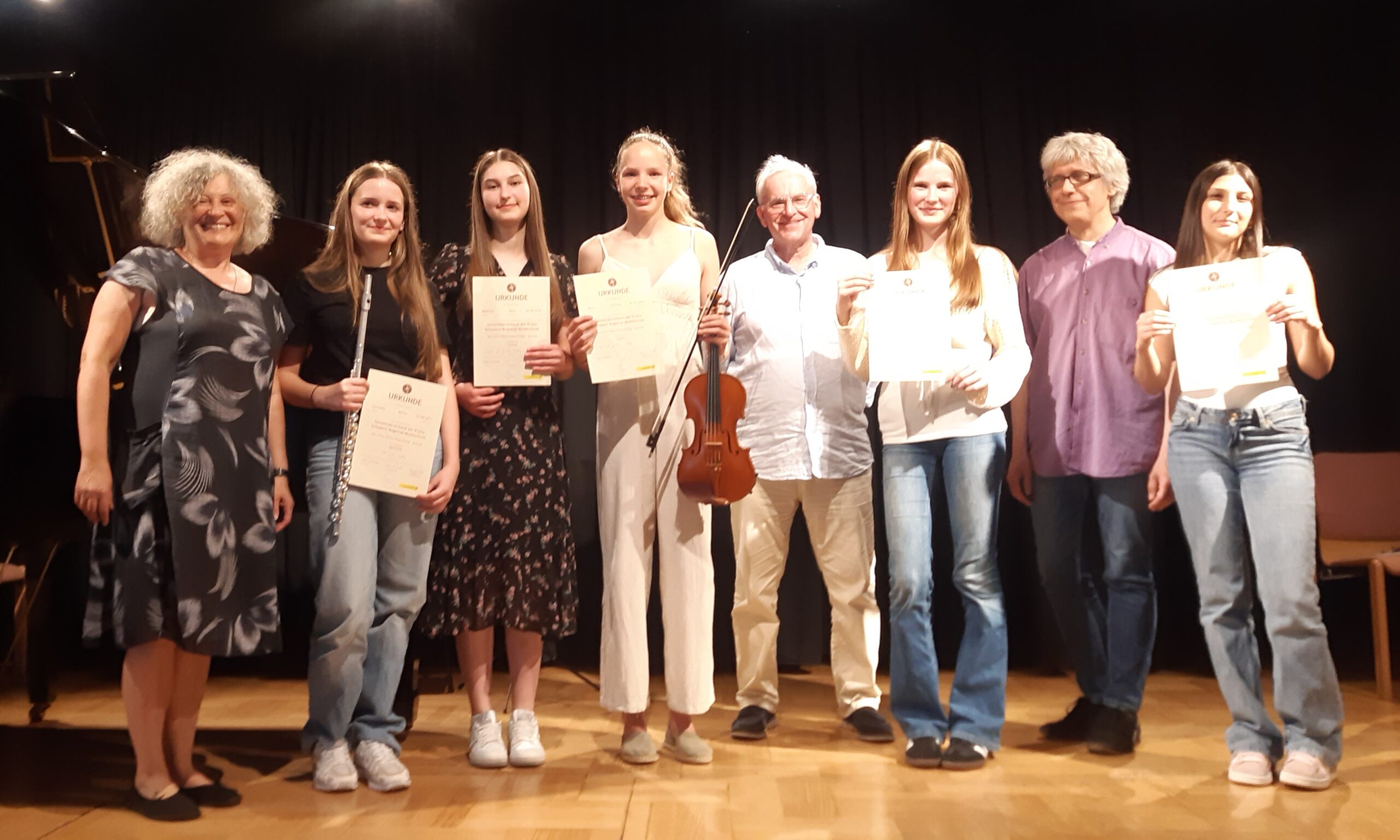 Klassenabend Violine und Querflöte